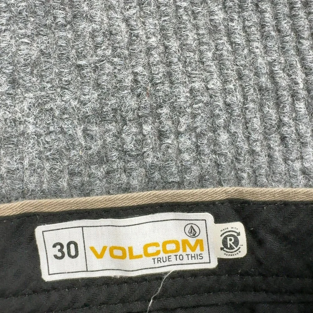 Volcom Shorts Mens 30 Tan Cotton Blend Chino Stretch Skateboarding‎ Casual Style